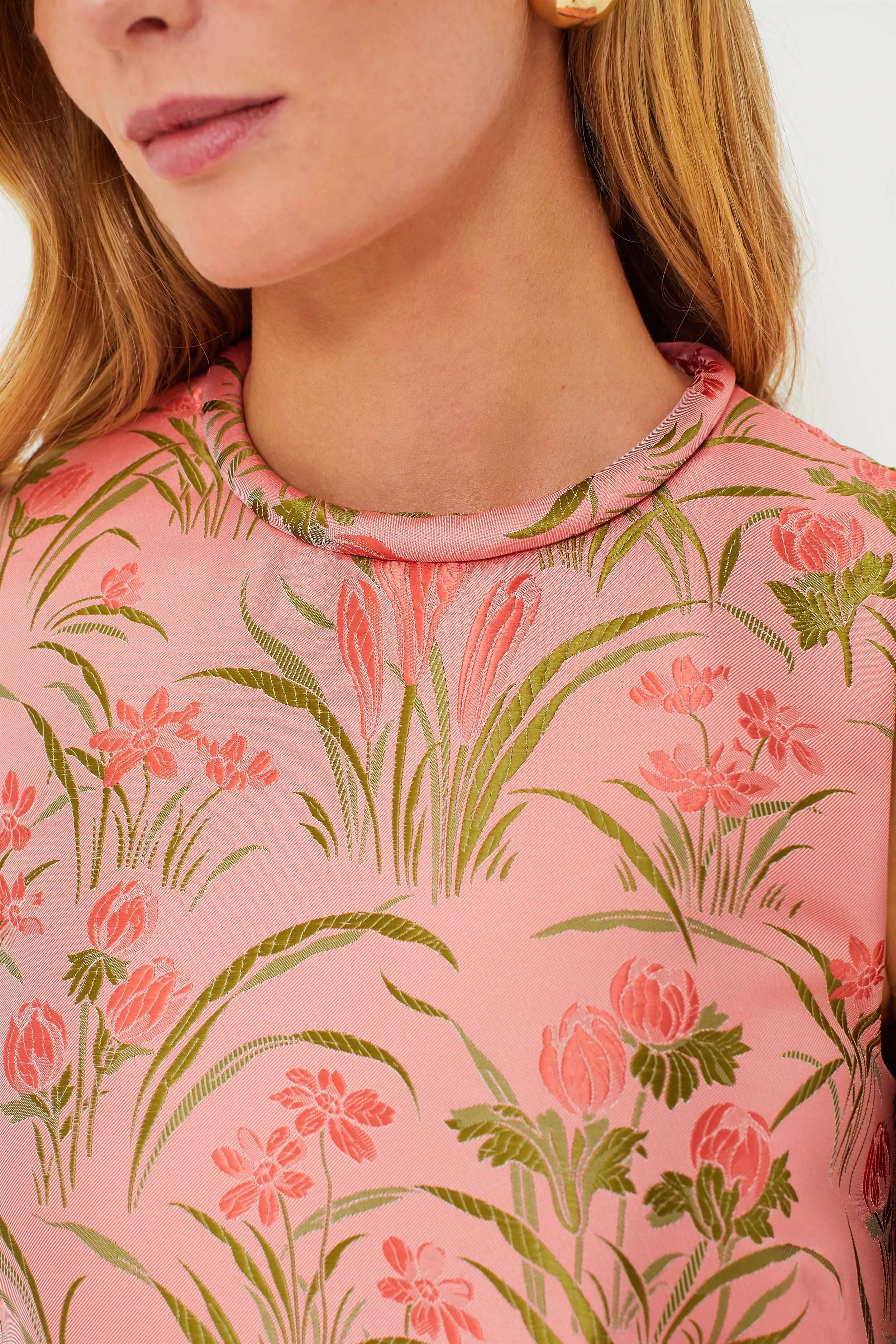 Pink Jacquard Mackenzie Dress