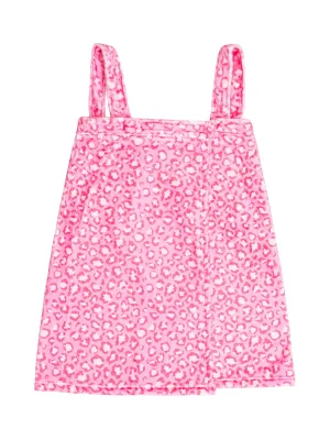 Pink Leopard Plush Spa Wrap