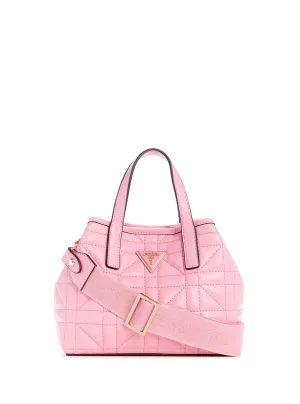 Pink Logo Latona Mini Tote Bag