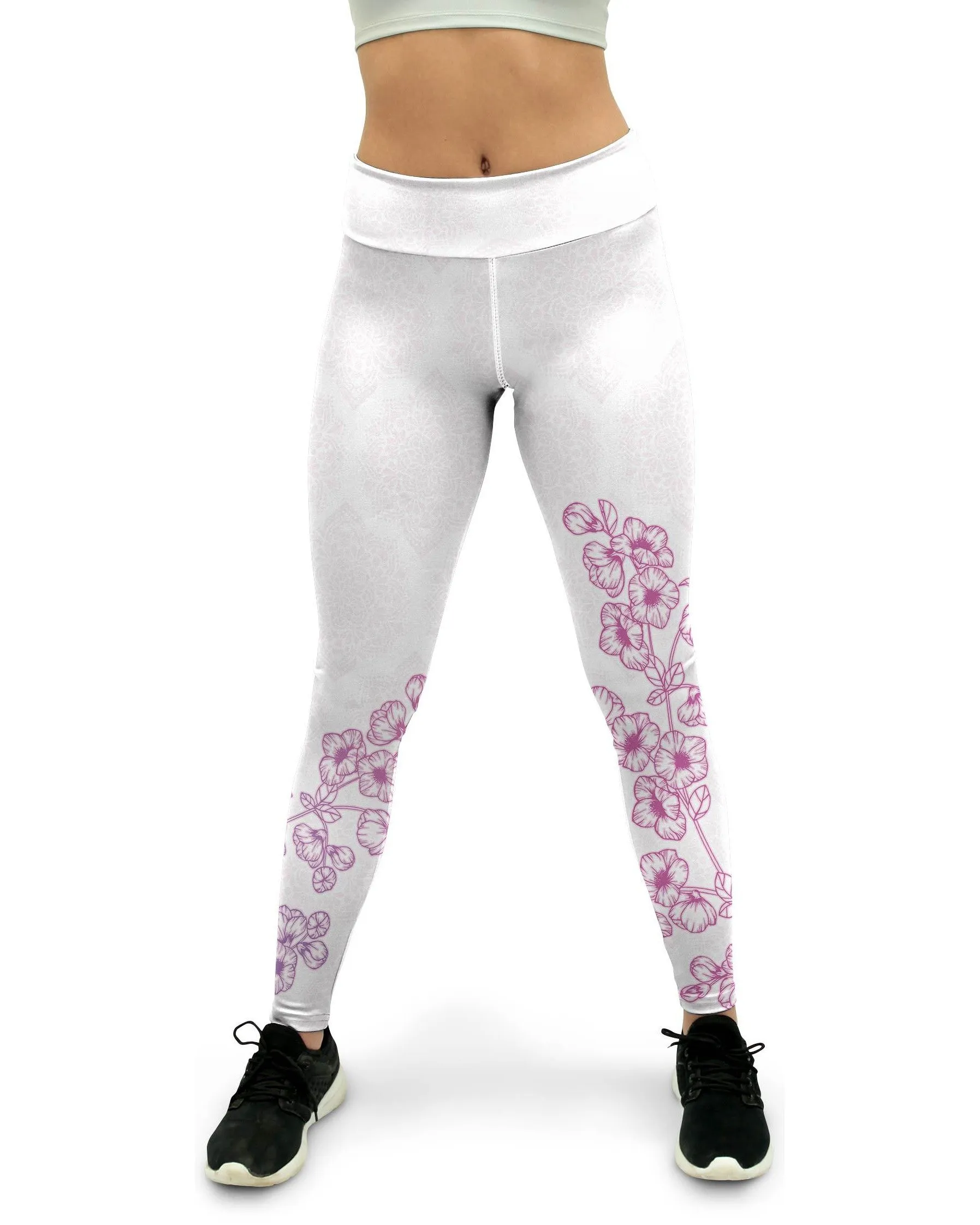 Pink Sakura Yoga Pants
