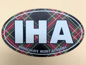 Plaid IHA Car Magnet