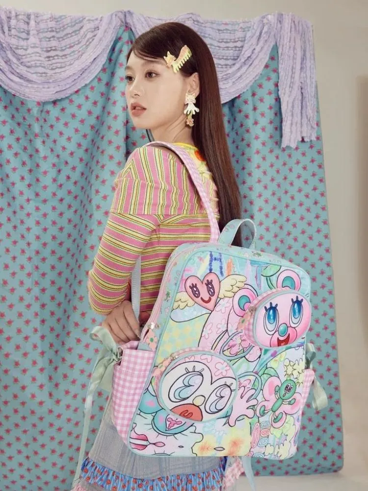 Plaid Oxford Large-capacity Backpack【s0000003292】