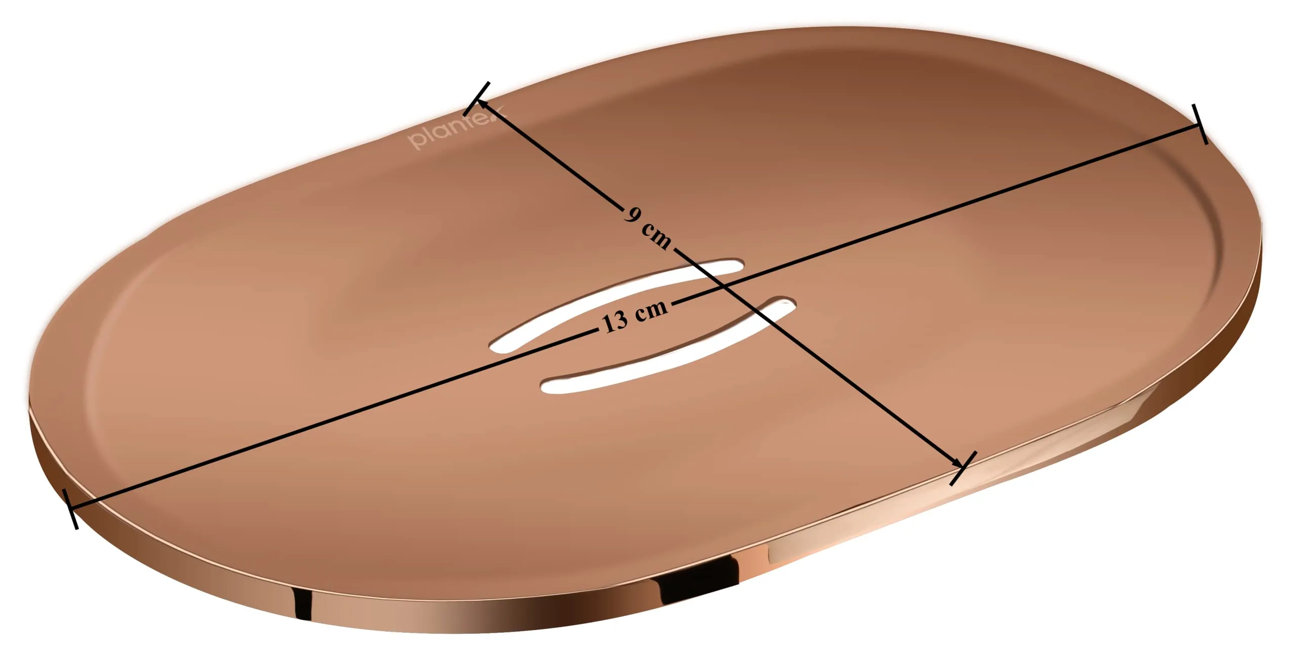 Plantex Fully Brass Smero Soap Dish/Stand/Holder for Bathroom & Kitchen/Bathroom Accessories (Rose Gold)