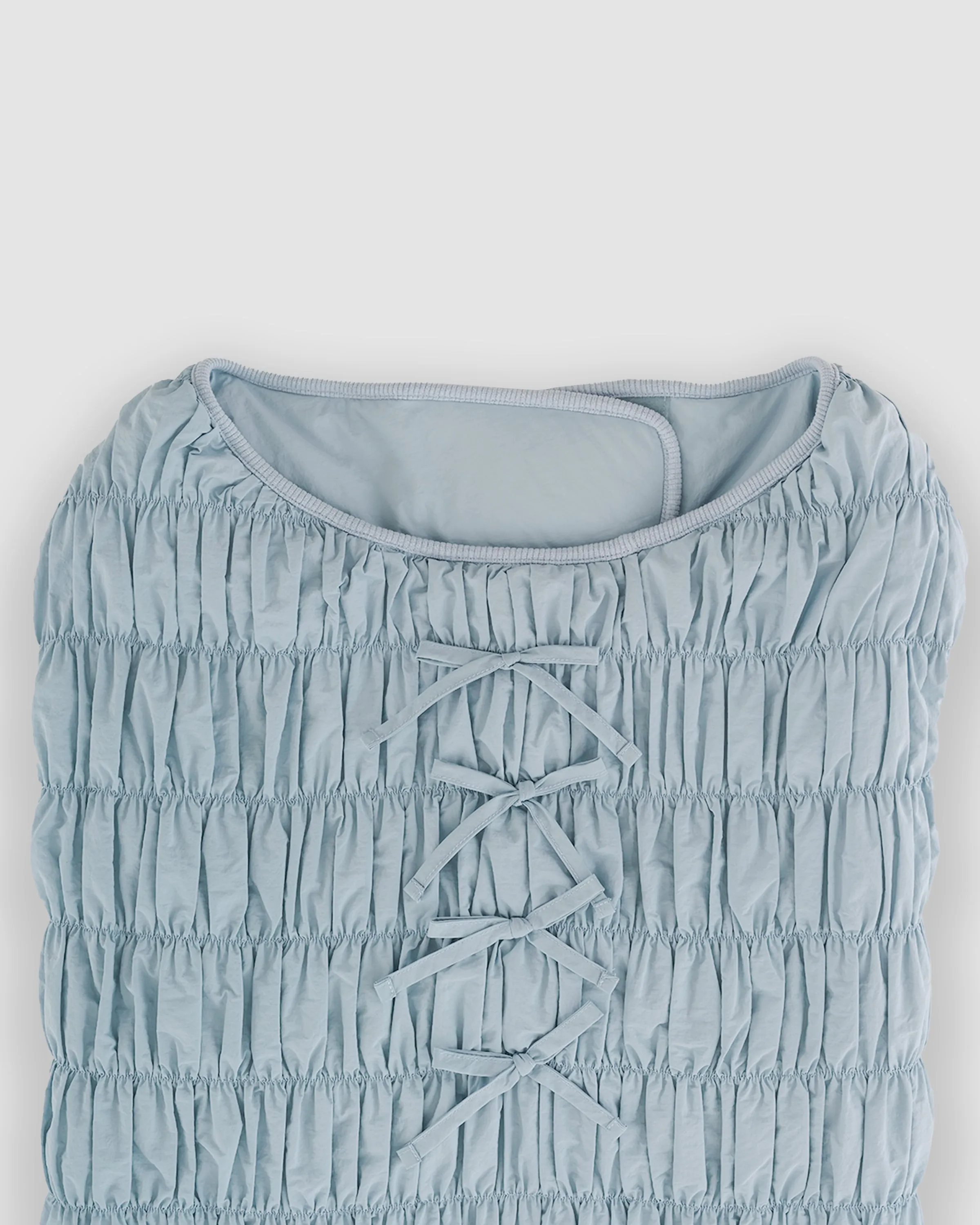 PLEATED DUVET DOGGY PUFFER