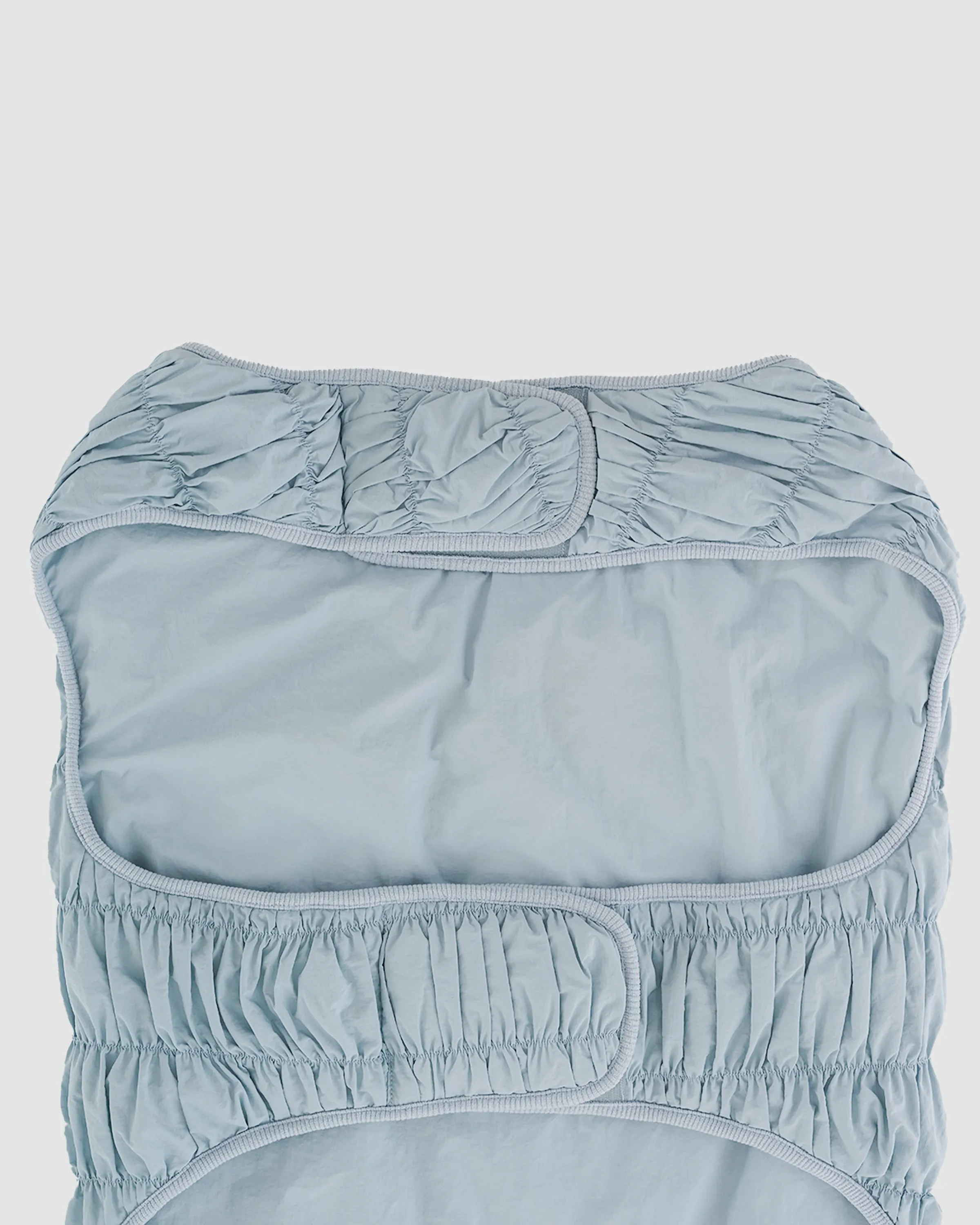 PLEATED DUVET DOGGY PUFFER