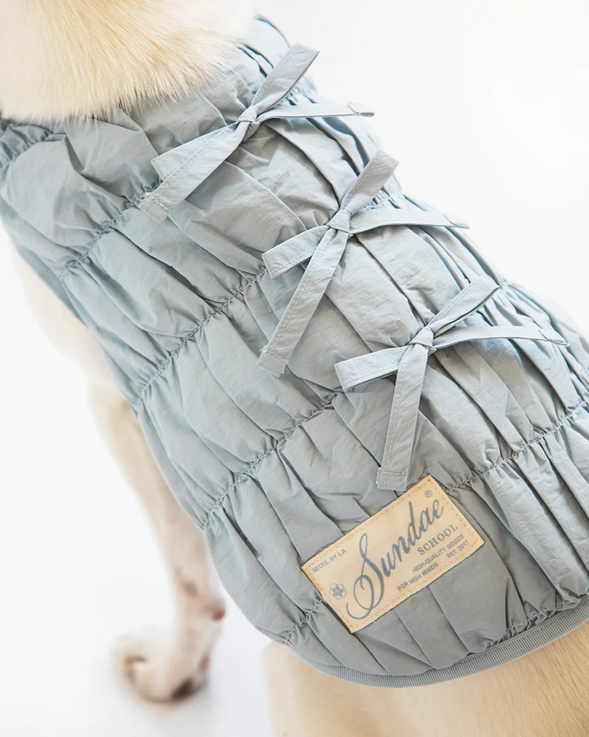 PLEATED DUVET DOGGY PUFFER