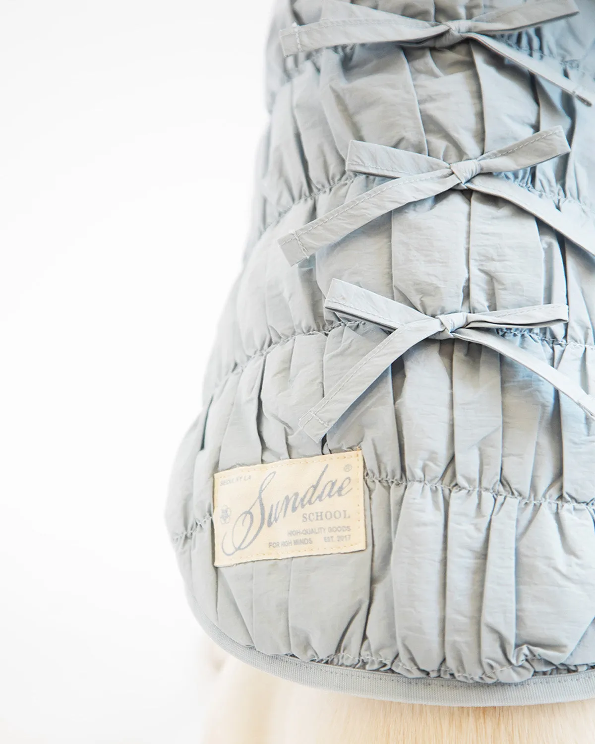 PLEATED DUVET DOGGY PUFFER
