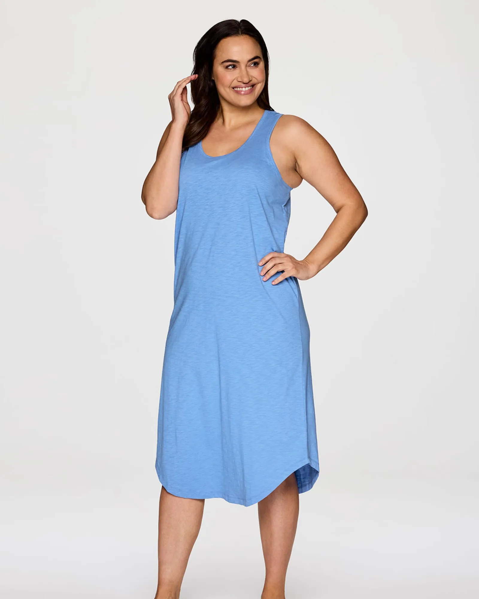 Plus Weekender Midi Tank Dress | Capri Blue
