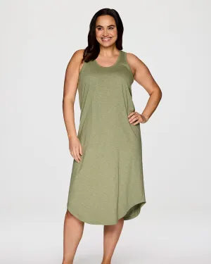 Plus Weekender Midi Tank Dress | Olive