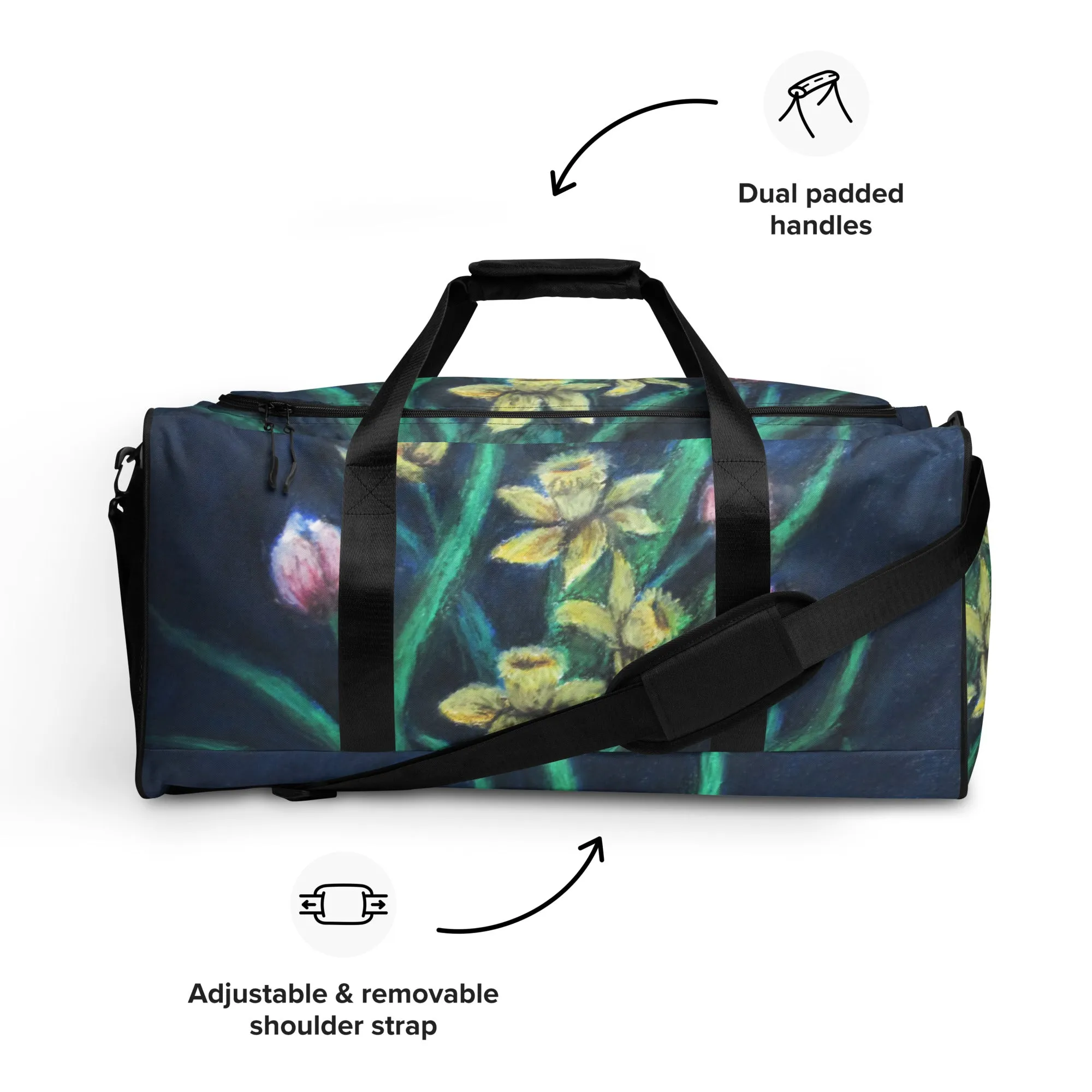 Plush Blooms ~ Duffle Bag