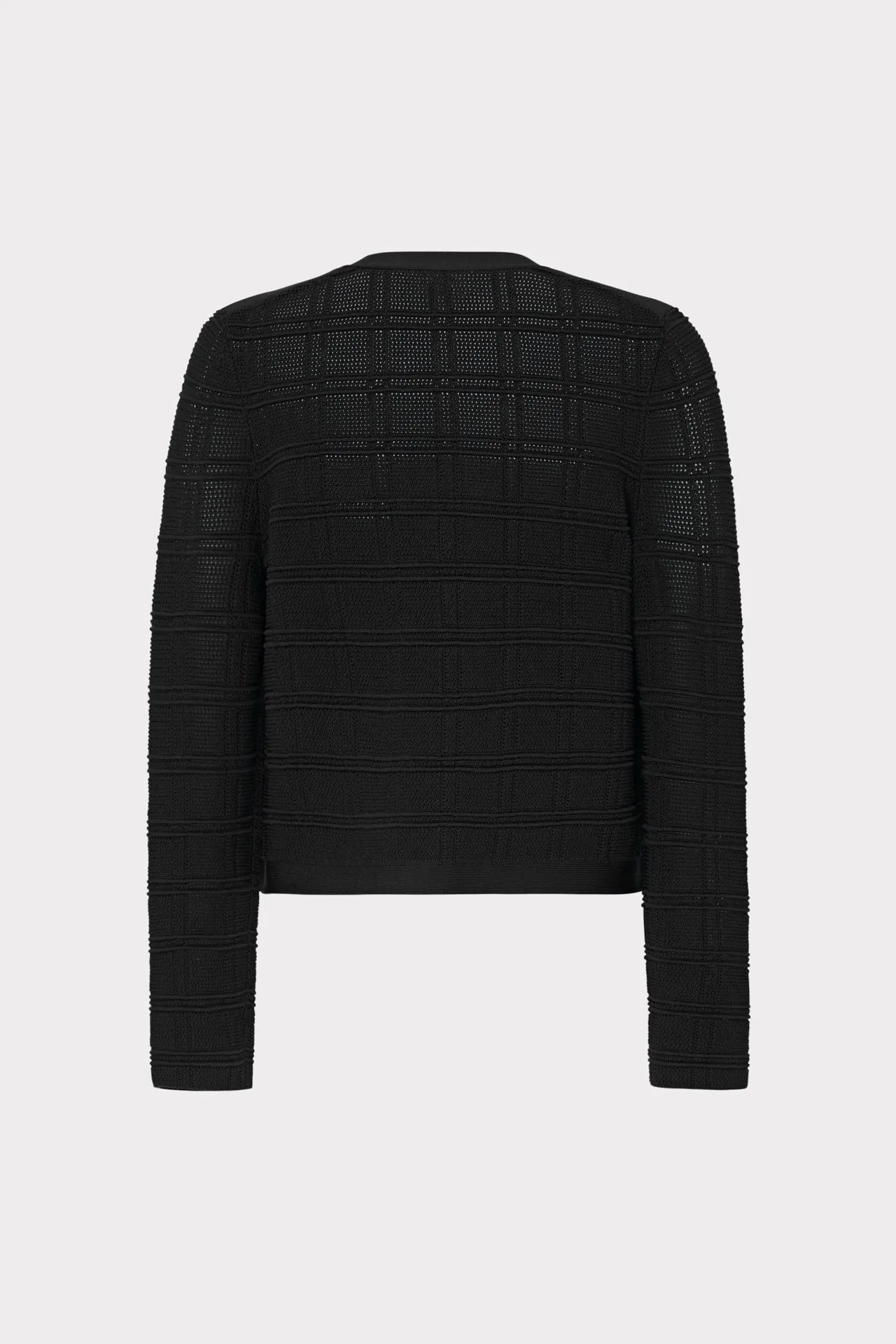 Pointelle Textured Knit Jacket