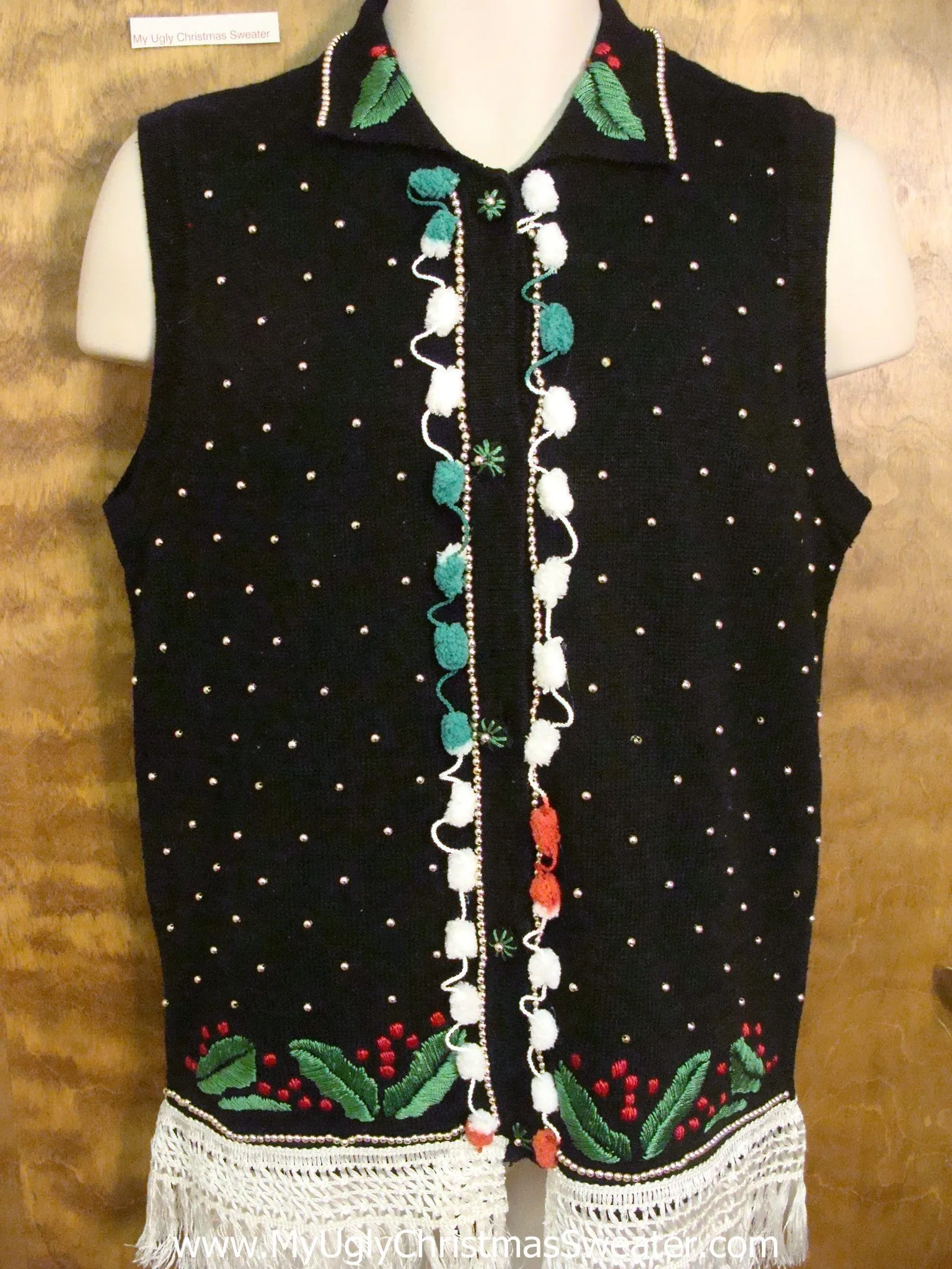 Pokka Dot Horrible Ugly Christmas Sweater Vest