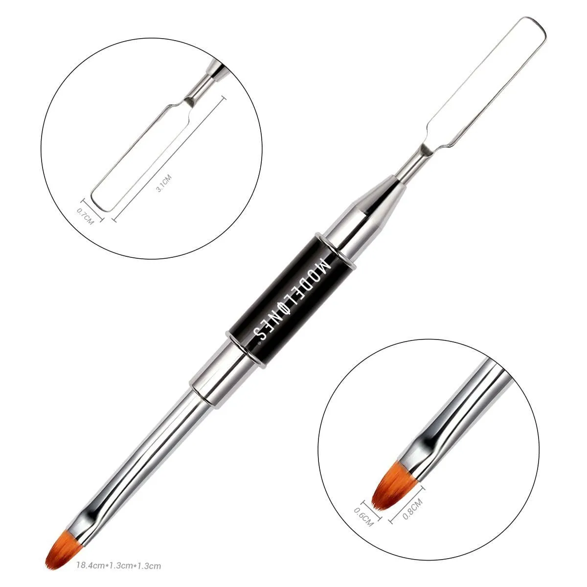 Poly Nail Gel Dual Head Brush