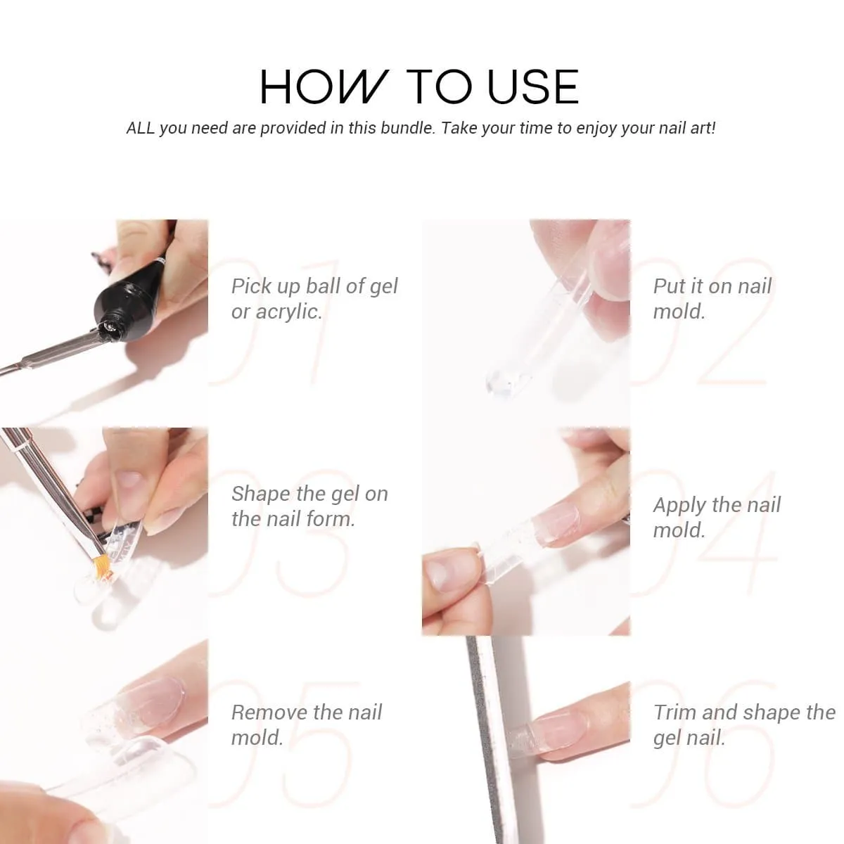 Poly Nail Gel Dual Head Brush