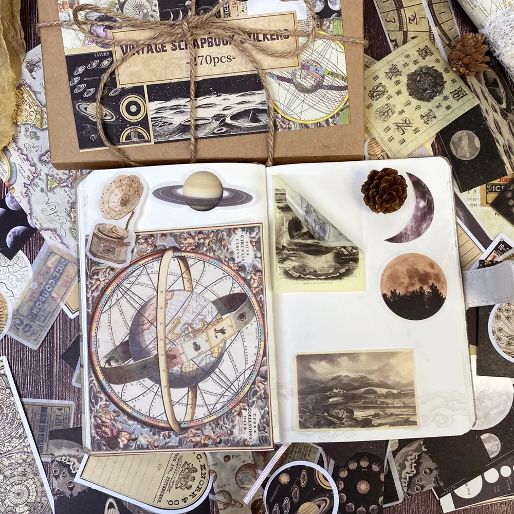 Poppy Crafts Vintage Sticker & Scrap Paper Pack - Space Exploration*
