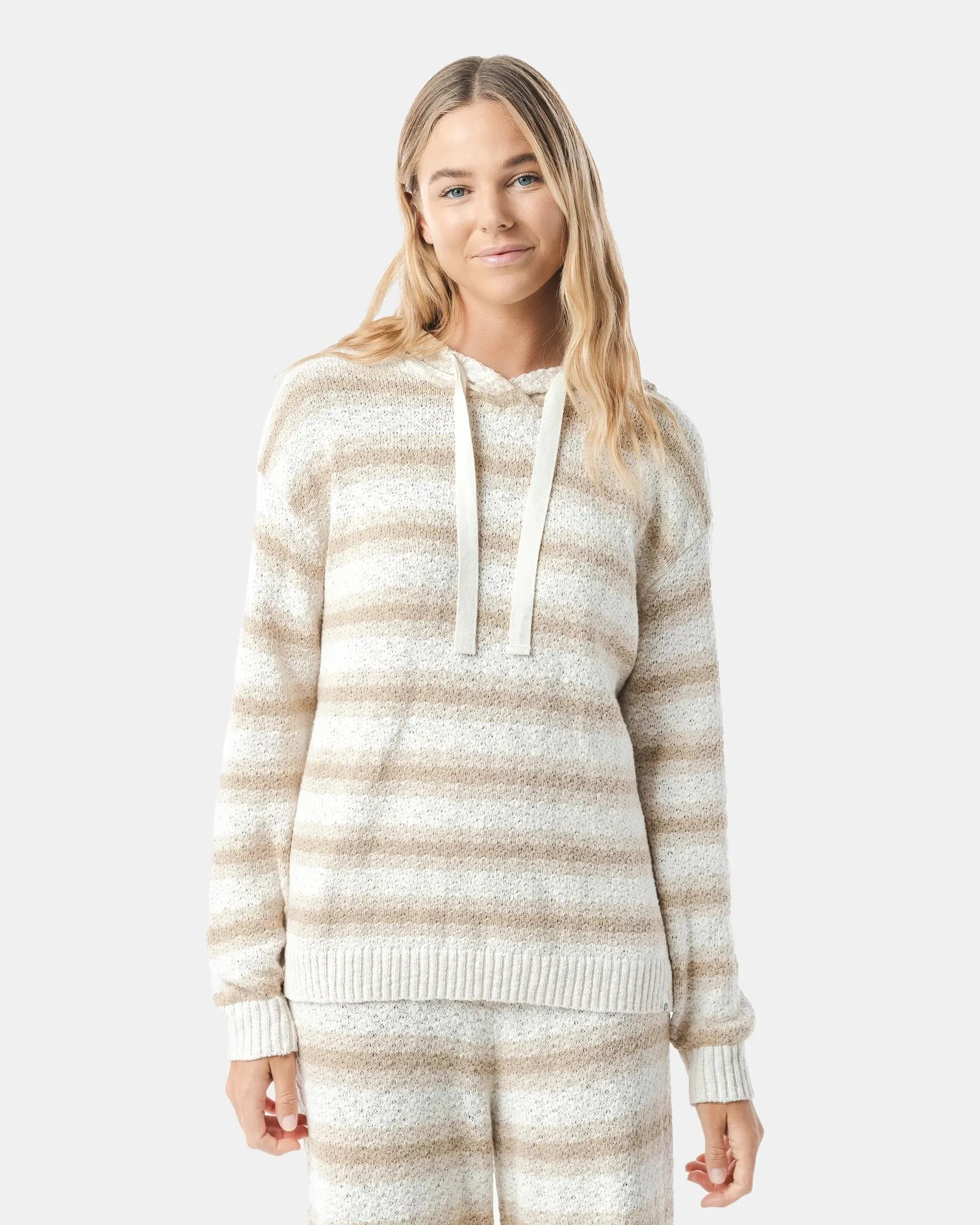 popular  Knit Popover Hoodie - Piping Hot