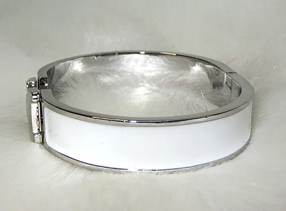 Popular White & Silver H New Design Trendy Red Ladies Bangle Gift