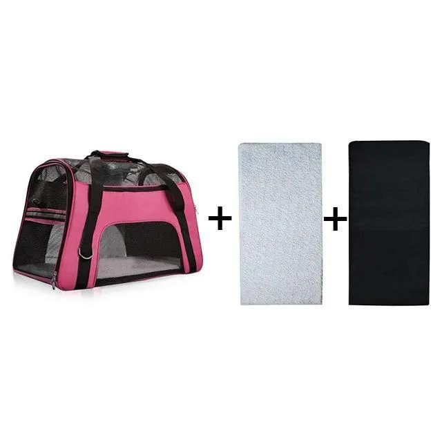 Portable Mesh Dog Carrier Bag: Stylish Solution for Traveling with Pets
