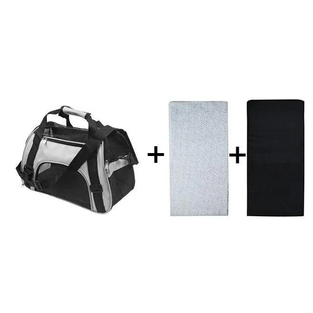 Portable Mesh Dog Carrier Bag: Stylish Solution for Traveling with Pets