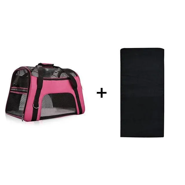 Portable Mesh Dog Carrier Bag: Stylish Solution for Traveling with Pets