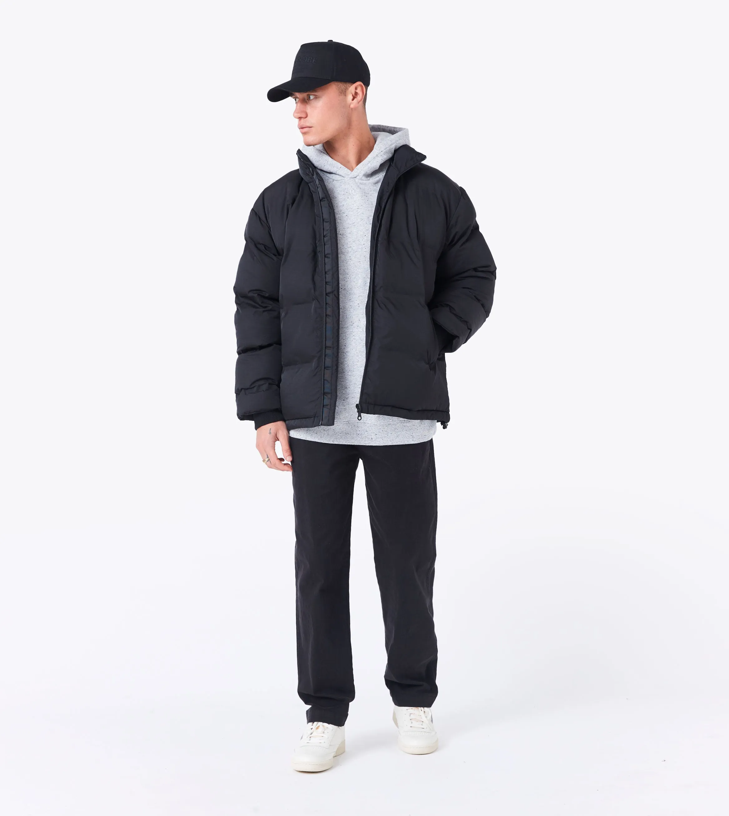 Powells Puffer Jacket Black