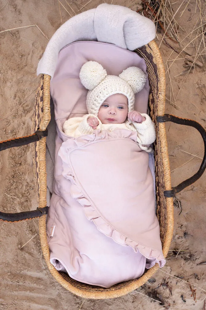 PRE ORDER Bundl Wool Wrap Peony Frill