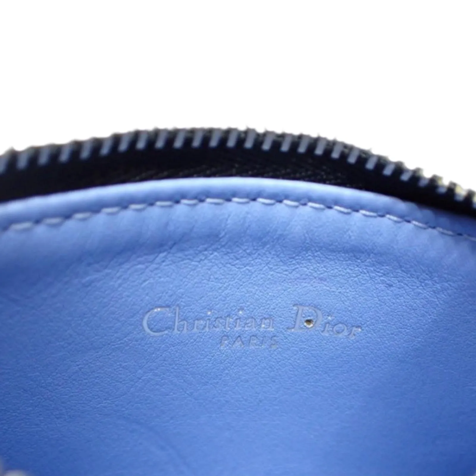 Pre-Owned Dior Cannage Charm Sequin and Leather Coin Case or Key Charm - DIO1082