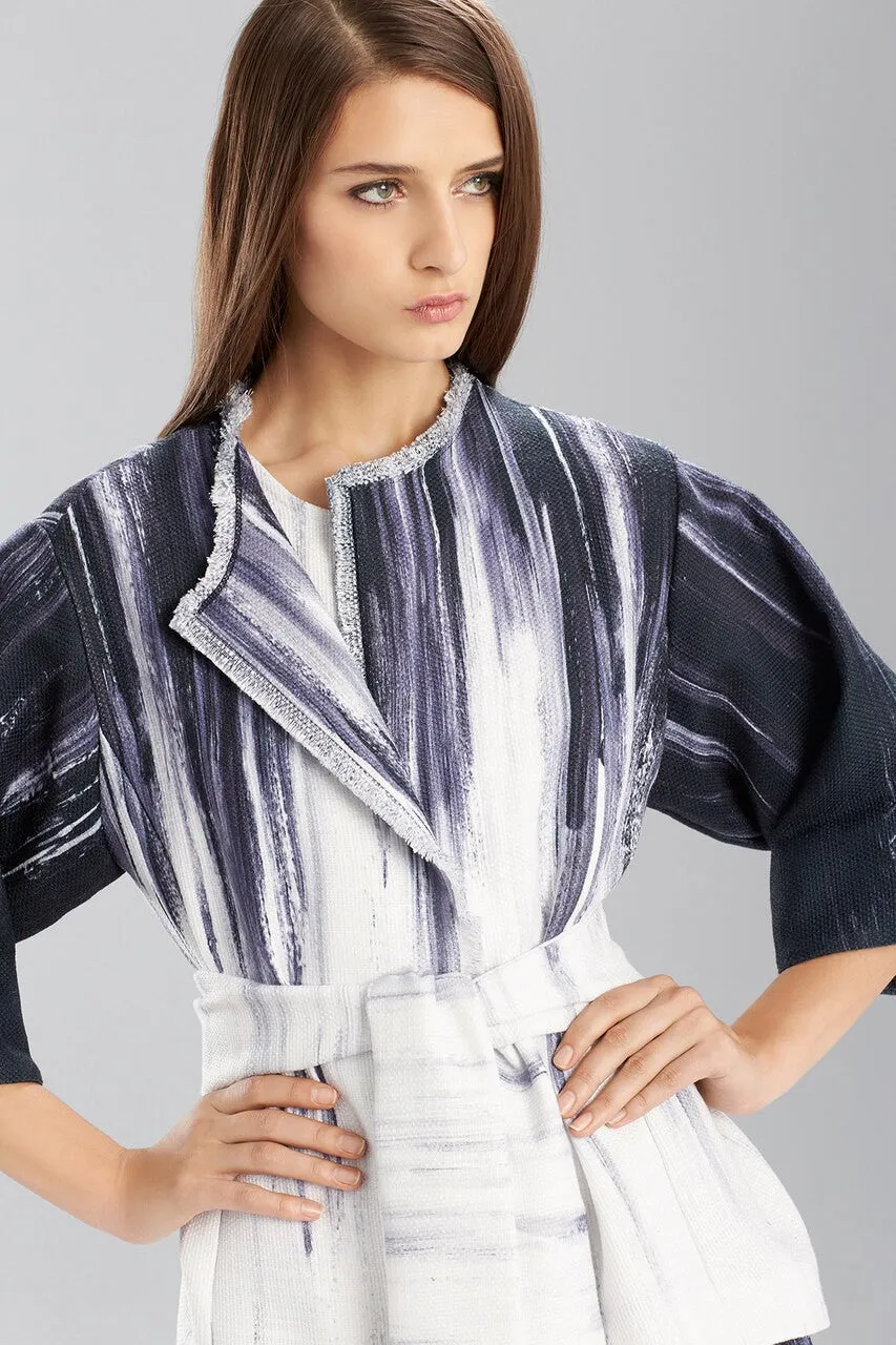 Printed Textured Poly Jacket