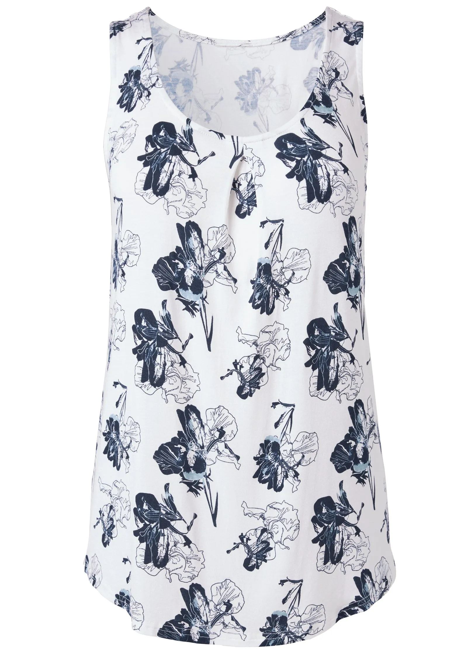 Printed Top Two Pack - Navy & White