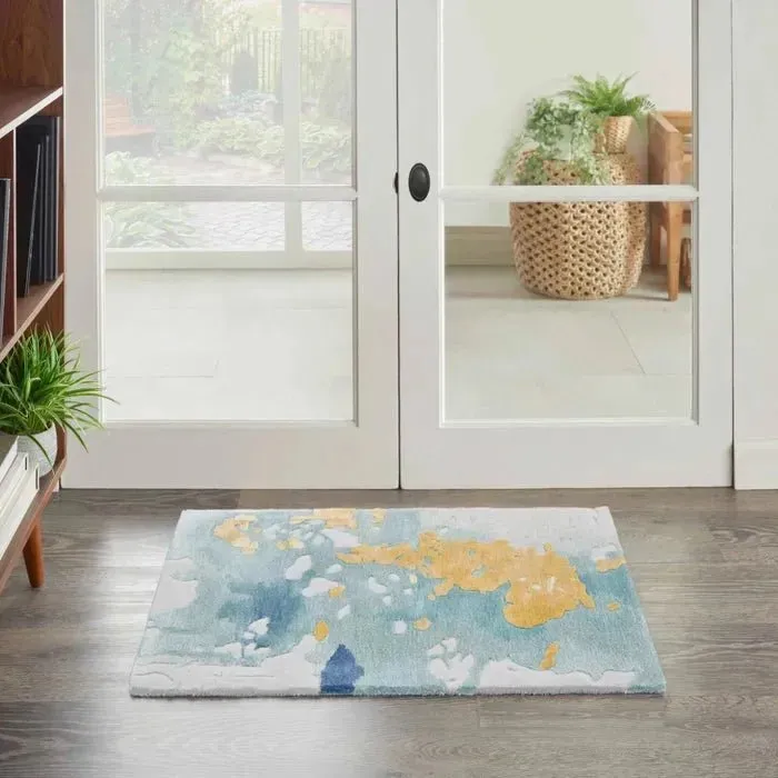 Prismatic PRS26 Seafoam Gold  Rug