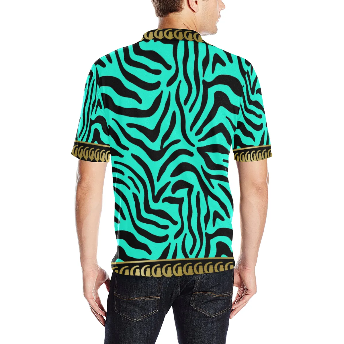 PRIVILEGE Men's All Over Print Polo Shirt