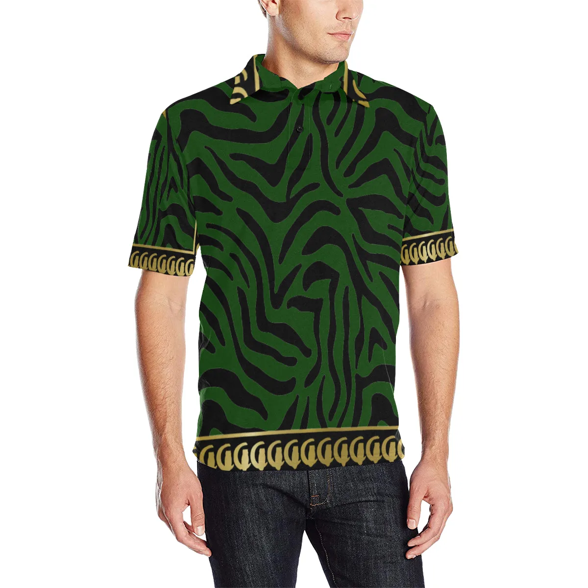PRIVILEGE Men's All Over Print Polo Shirt