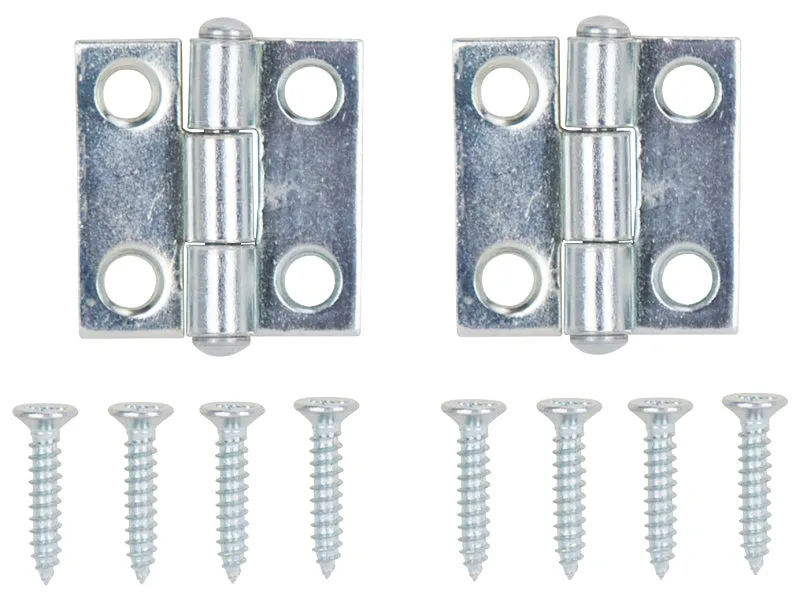 ProSource LR-047-PS Cabinet Hinge, Steel, Zinc, Fixed Pin, 180 deg Range of Motion, Full Mortise Mounting, 7 (Pair) lb :CD 2: QUANTITY: 1