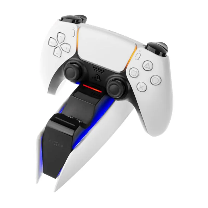 PS5 Ladestation til 2 x PS5 Controller - Sort / Hvid