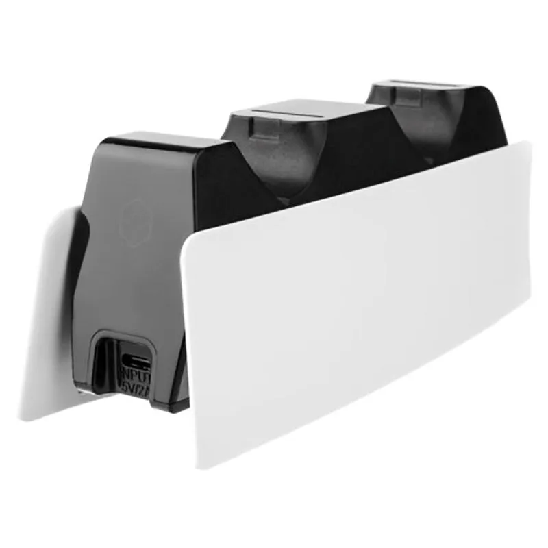 PS5 Ladestation til 2 x PS5 Controller - Sort / Hvid
