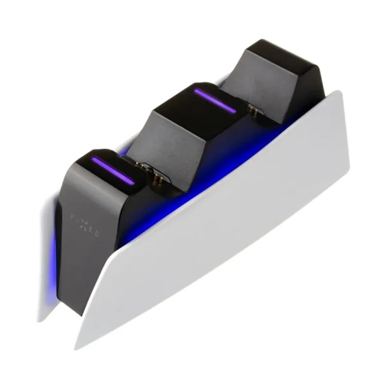 PS5 Ladestation til 2 x PS5 Controller - Sort / Hvid