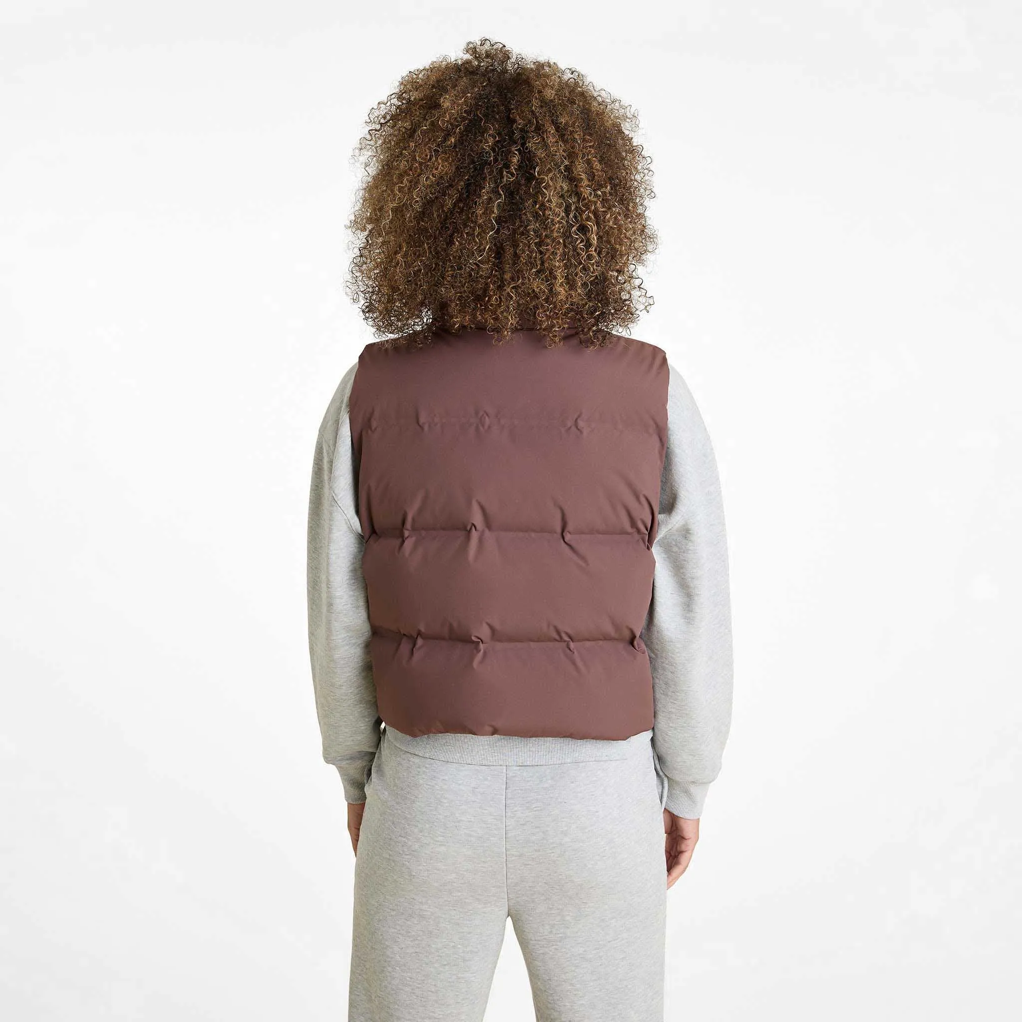 Puffer Vest | Coffee