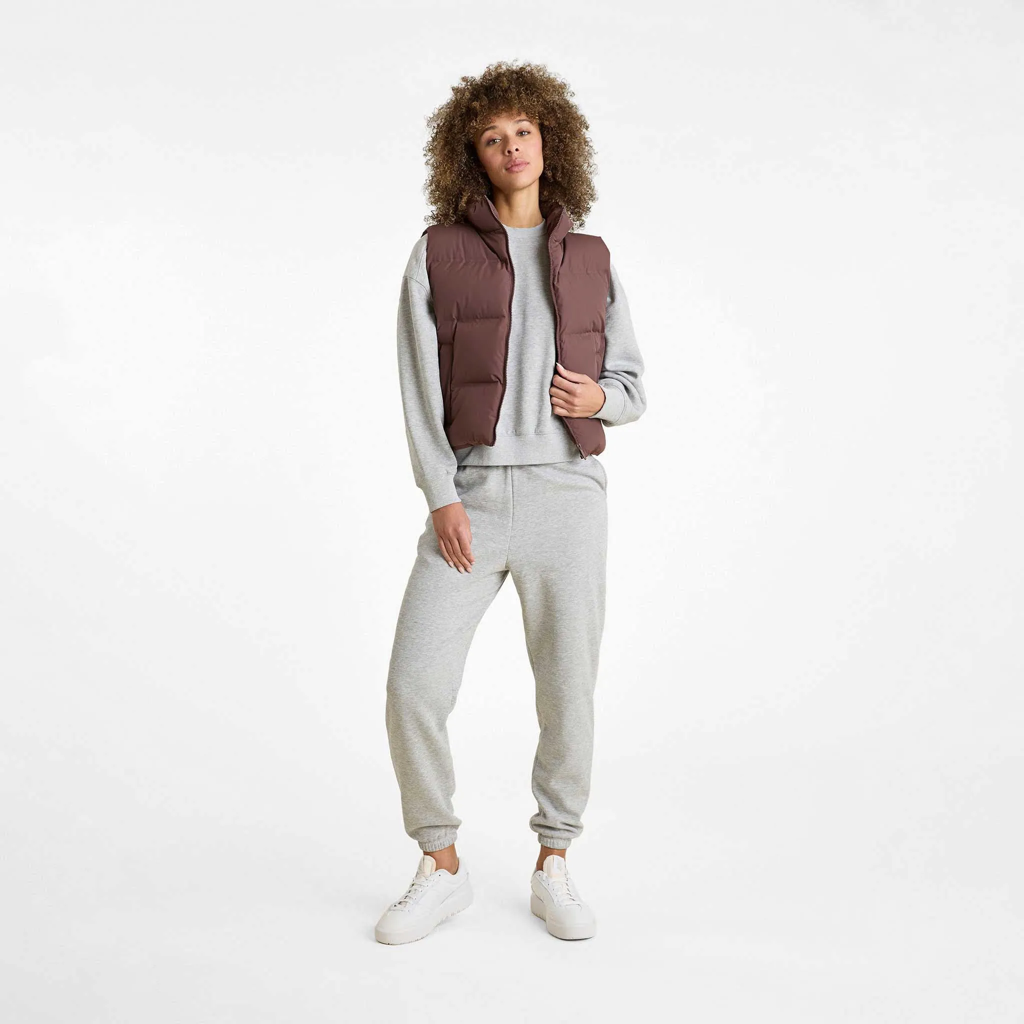 Puffer Vest | Coffee