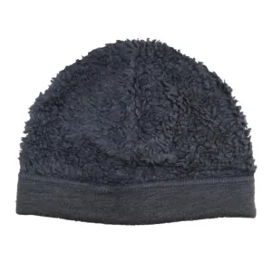 Puffin Gear Organic Cotton Sherpa Beanie - Charcoal (3M, 0-3 Months)