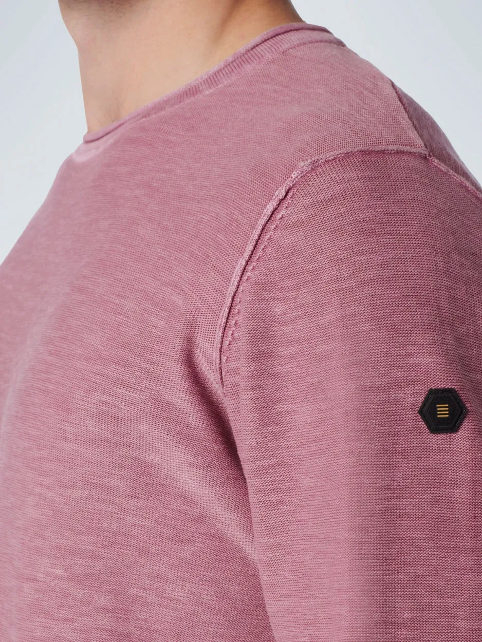 Pullover Crewneck Garment Dyed   Stone Washed | Mauve
