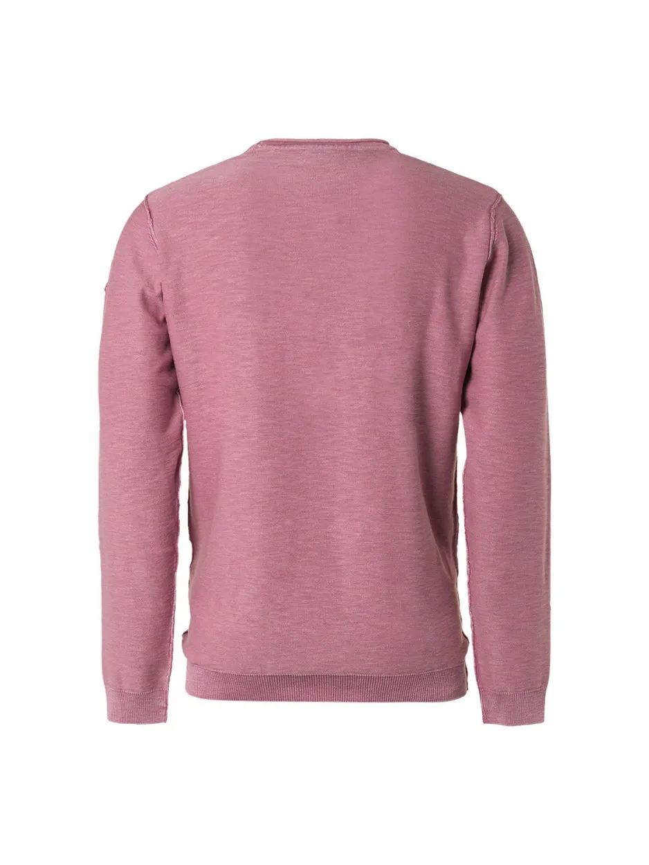 Pullover Crewneck Garment Dyed   Stone Washed | Mauve