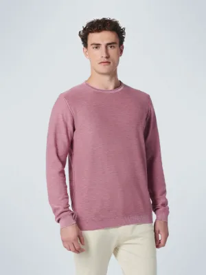 Pullover Crewneck Garment Dyed   Stone Washed | Mauve