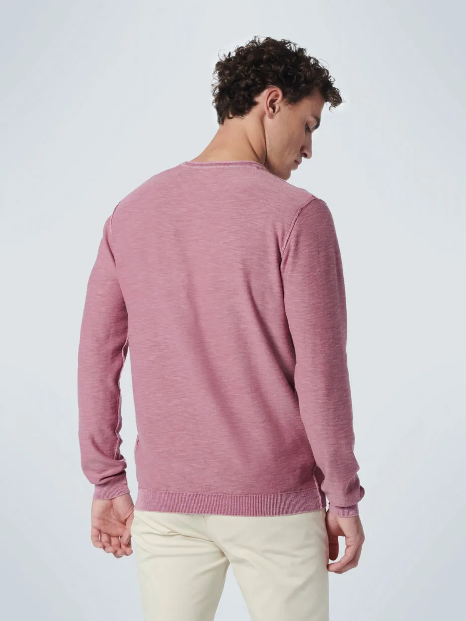 Pullover Crewneck Garment Dyed   Stone Washed | Mauve