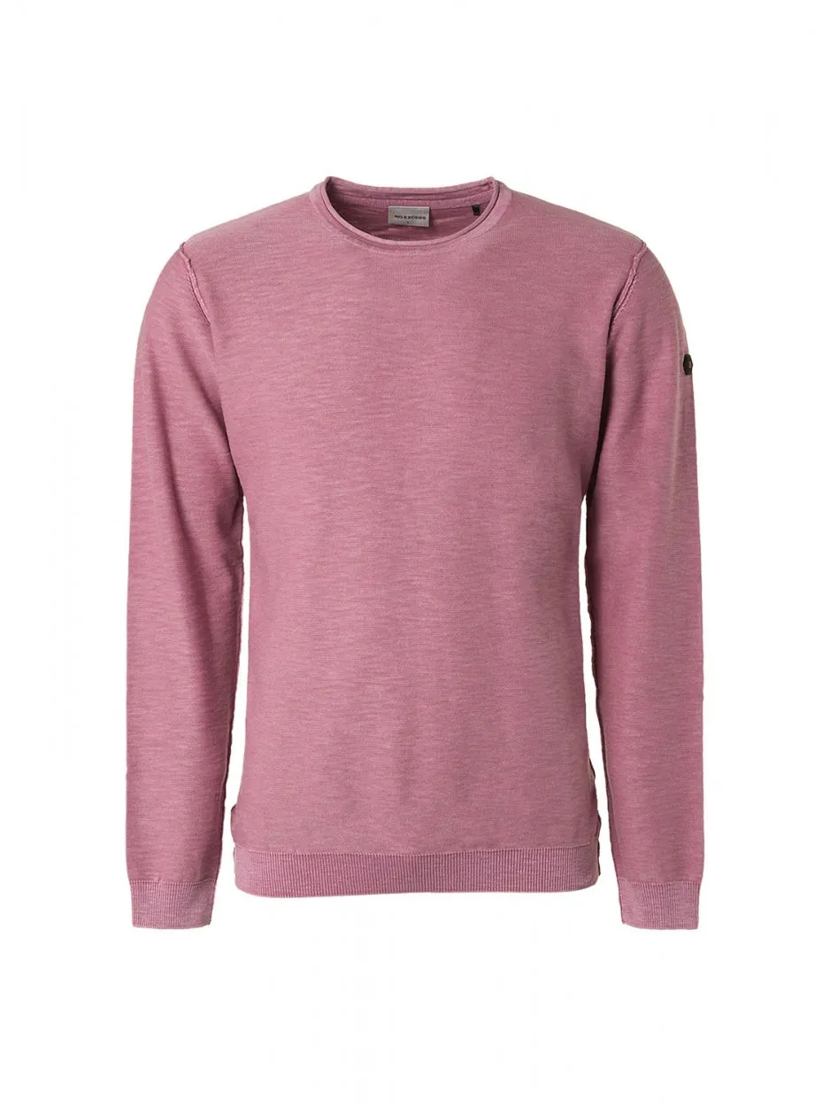 Pullover Crewneck Garment Dyed   Stone Washed | Mauve