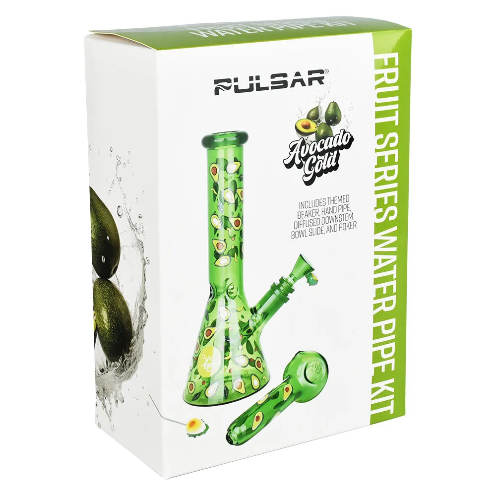 Pulsar Fruit Series Herb Pipe Duo | Avocado Gold