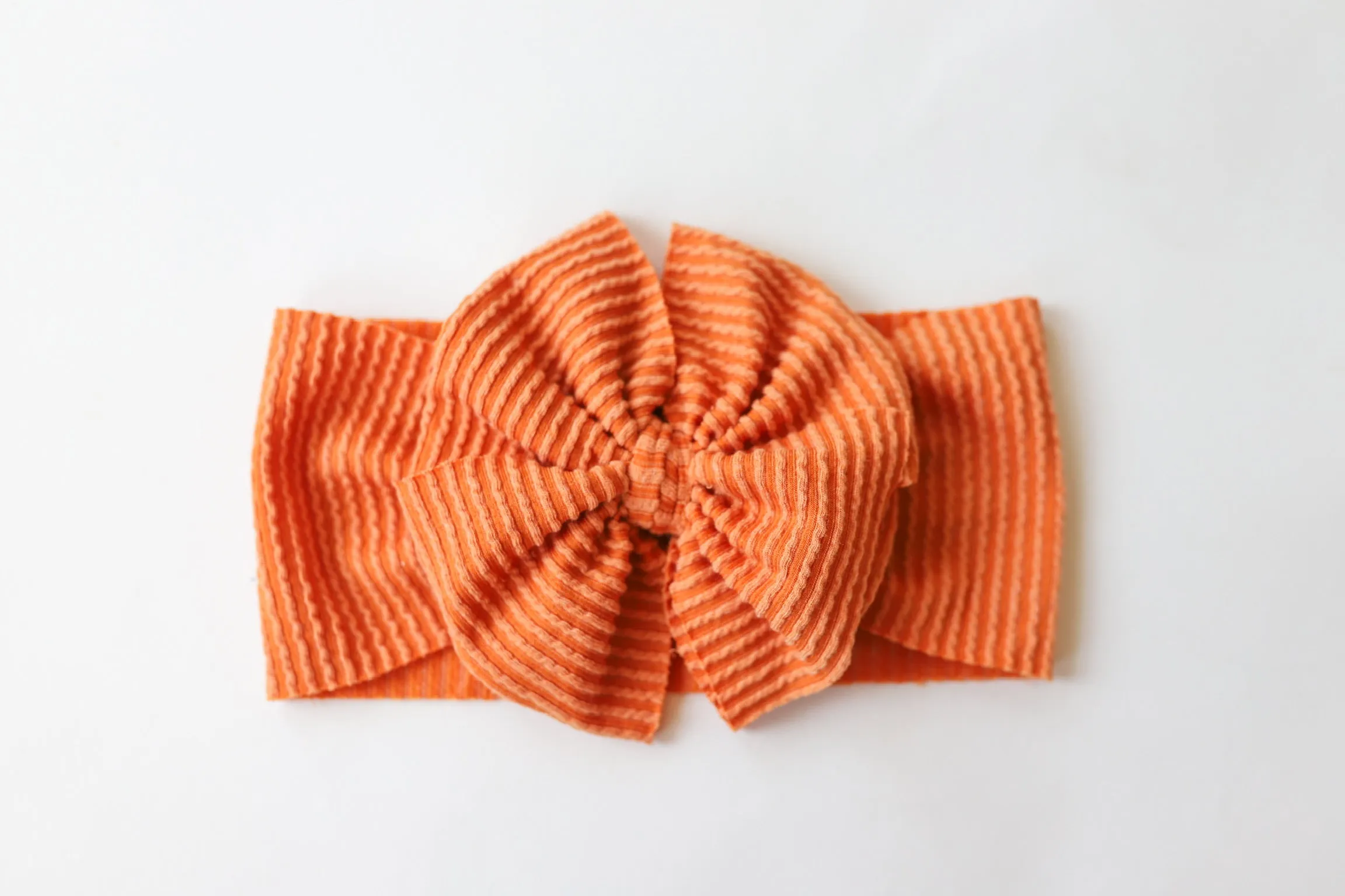 Pumpkin Cozy Ribbed Headwrap