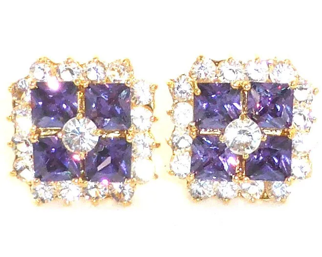Purple Amethyst Topaz Cufflinks