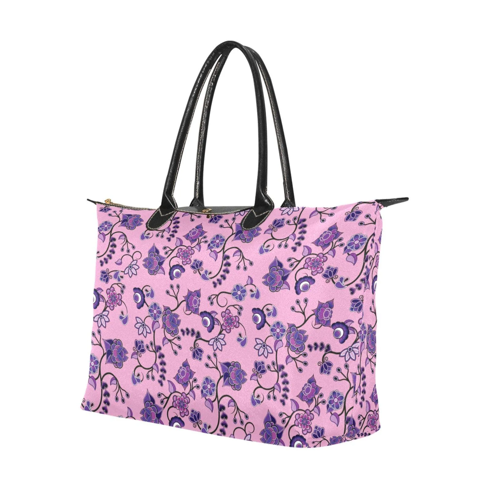 Purple Floral Amour Single-Shoulder Lady Handbag