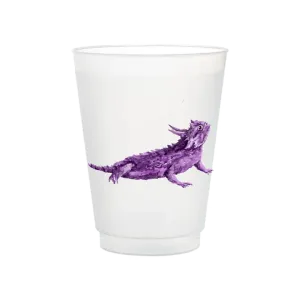 Purple Horned Frog Frosted Non-breakable Cup