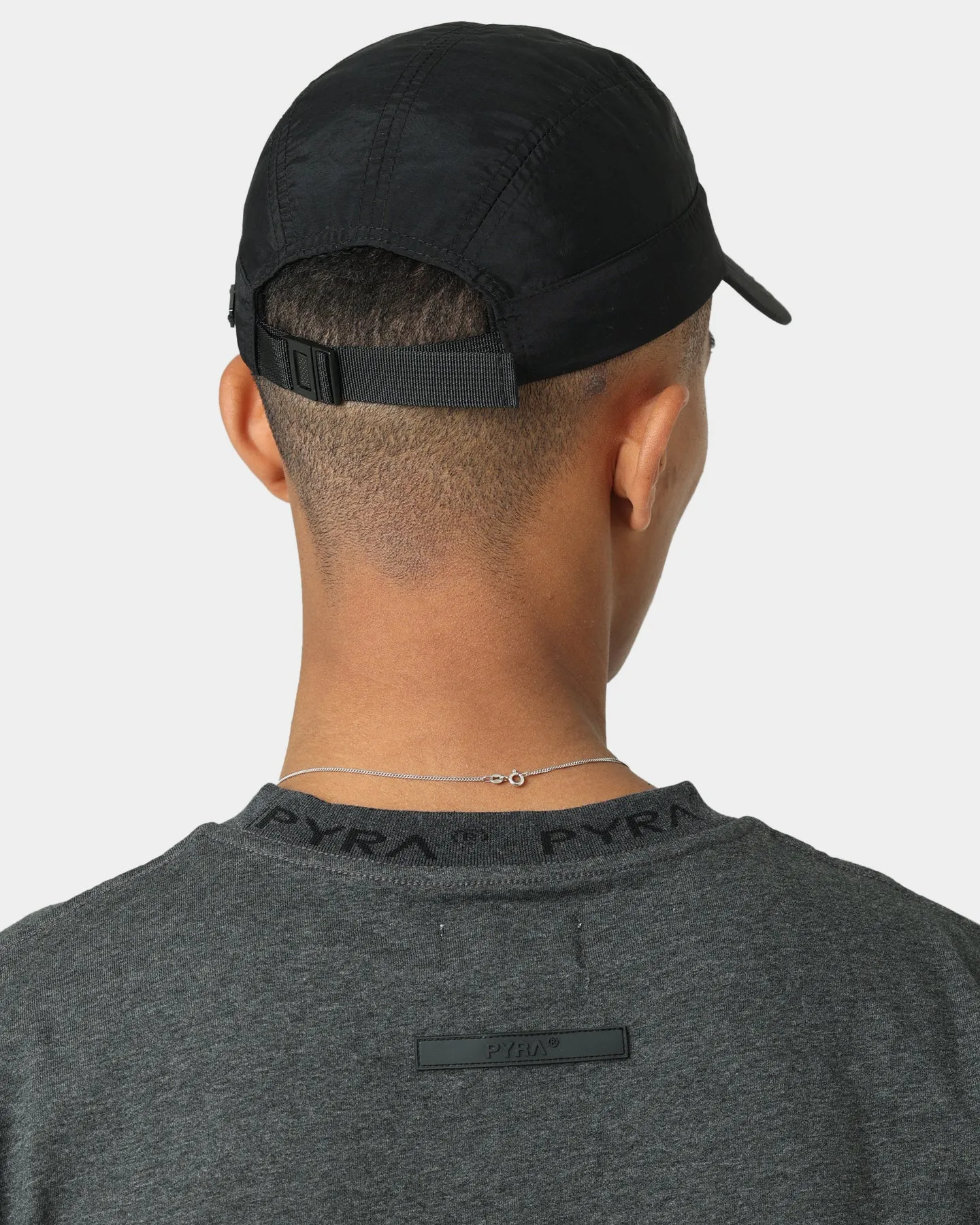 PYRA Jacquard Logo T-Shirt Grey Marle